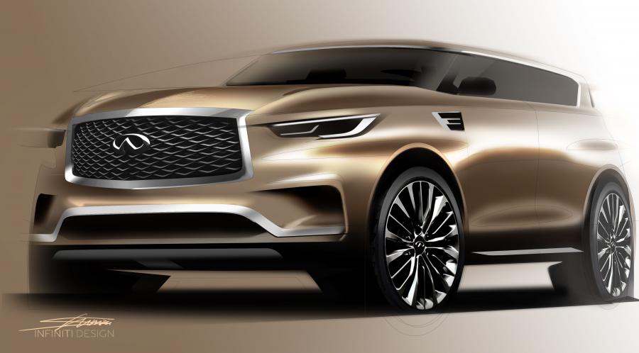 Эскиз Infiniti QX80 5.6 2018 года  (фото 43 из 117)